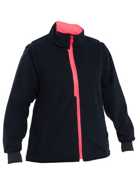 Bisley Hi Vis Ladies Taped 5 in 1 Rain Jacket (BISBKL6975)