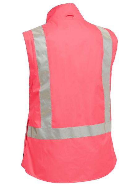 Bisley Hi Vis Ladies Taped 5 in 1 Rain Jacket (BISBKL6975)