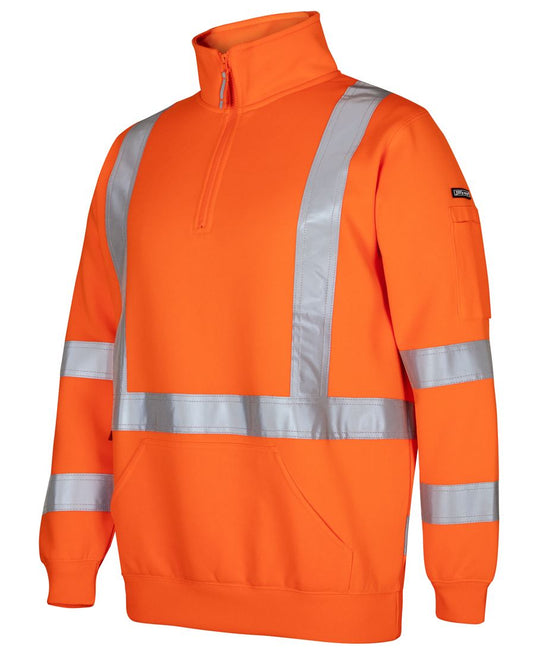 JB's Hi Vis (D+N) NSW/QLD Rail X-Back 1/2 Zip Fleece (JBS6DAQF)