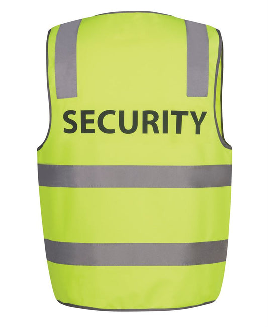 JB's Hi Vis (D+N) Safety Vest Print Security(JBS6DNS5)