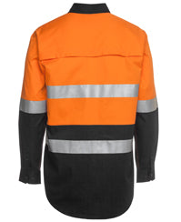JB's Hi Vis (D+N) 150G Work Shirt Long Sleeve (Additional Colours) (JBS6DNWL)