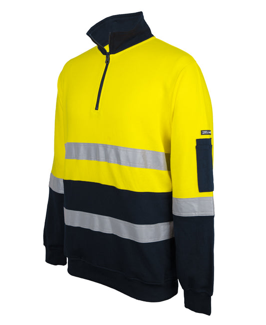 JB's Hi Vis (D+N) 310G Cotton 1/2 Zip Fleece (JBS6DVFM)