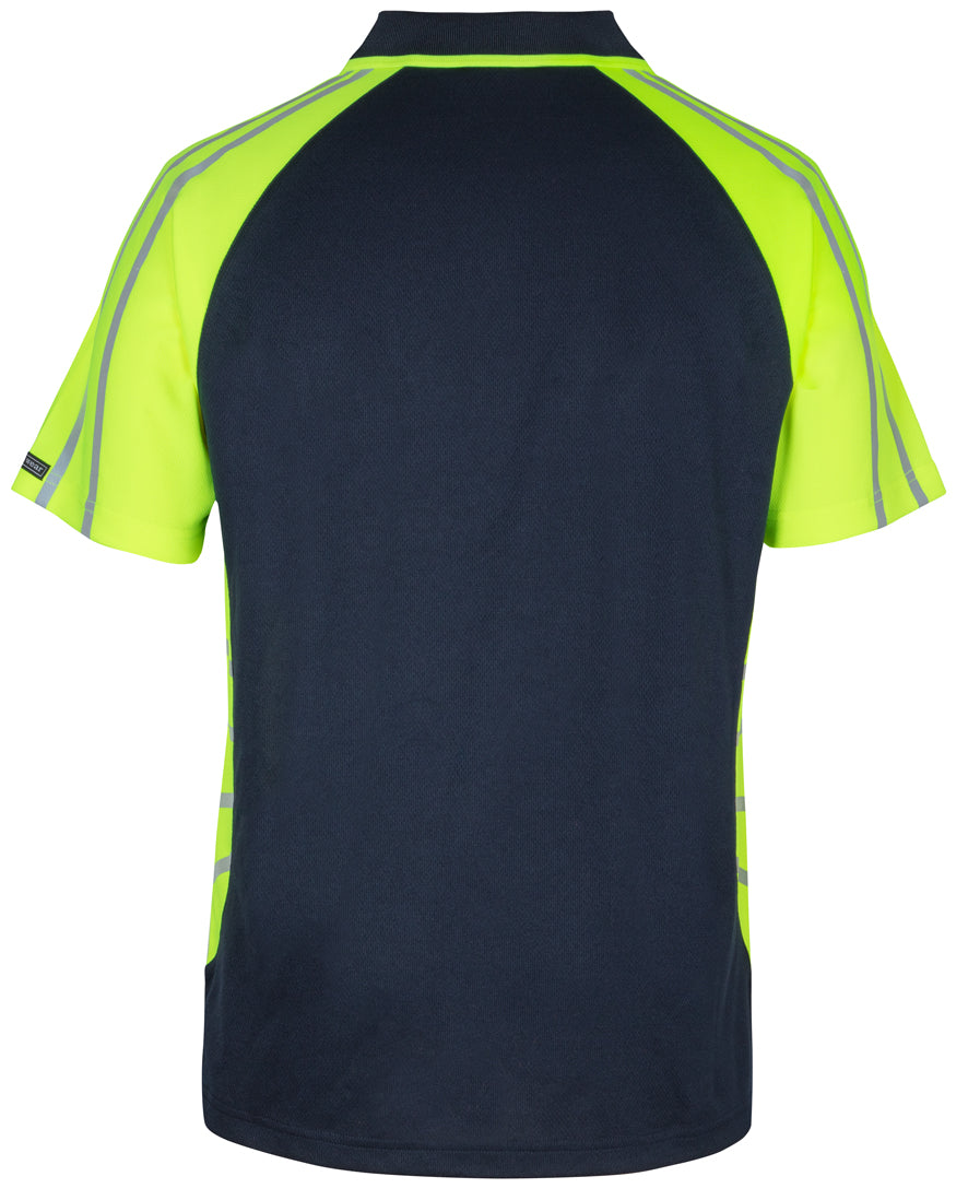 JB's Hi Vis Street Spider Polo with Reflective Stripe Short Sleeve (JBS6HSSR) - Best Buy Trade Supplies