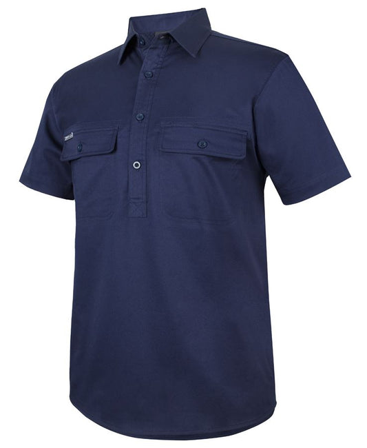JB's 150G Stretch Close Front Work Shirt Short Sleeve (JBS6WKCS)