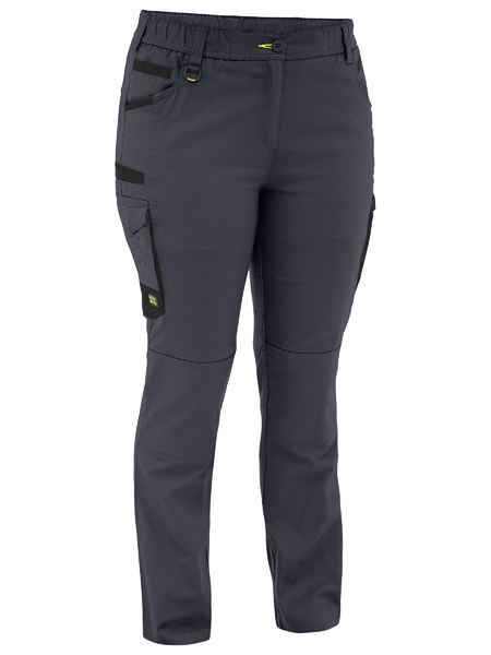 Bisley FLX & Move Ladies Stretch Canvas Elastic Waist Cargo Pants