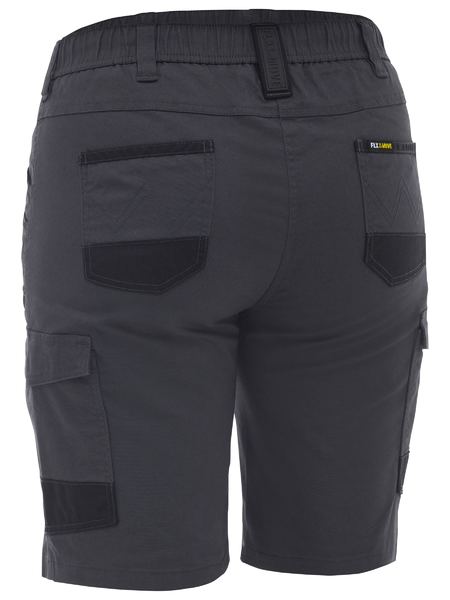 Bisley FLX & Move Ladies Elastic Waist Cargo Shorts