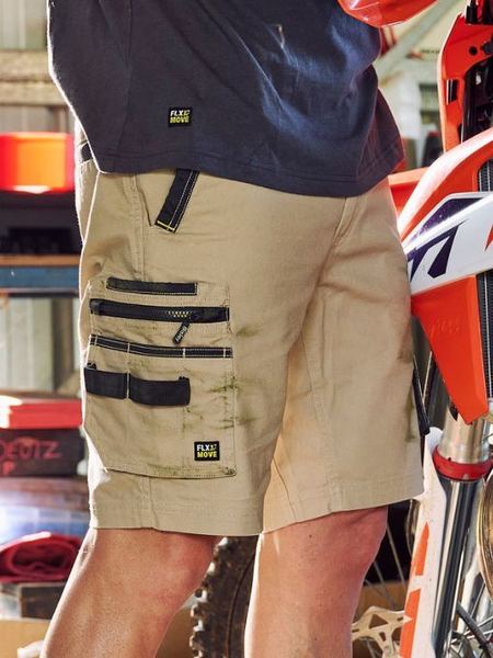 Bisley FLX & Move Elastic Waist Cargo Shorts (BISBSHC1338)