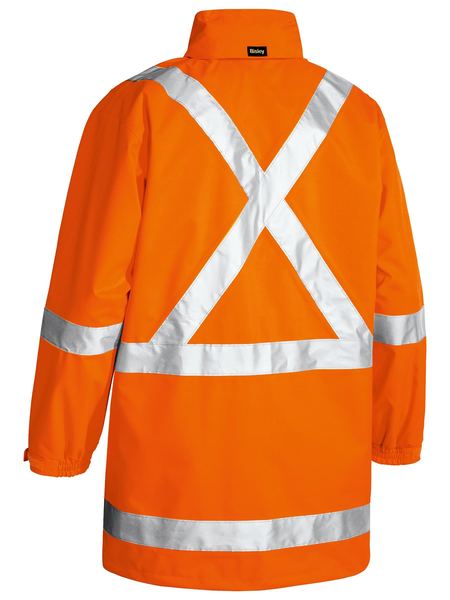 Bisley Hi Vis X Taped Rain Shell Jacket (BISBJ6968T)