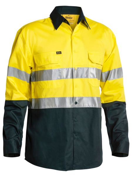 Bisley Hi Vis Taped Cool Lightweight Shirt Long Sleeve (BISBS6896)
