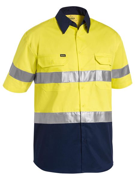 Bisley Hi Vis Taped Cool Lightweight Shirt Short Sleeve (BISBS1896)