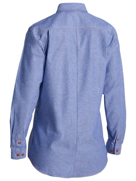Bisley Ladies Chambray Shirt Long Sleeve (BISB76407L)