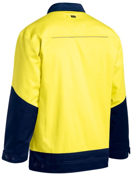 Bisley Hi Vis Drill Jacket with Liquid Repellent Finish (BISBJ6917)