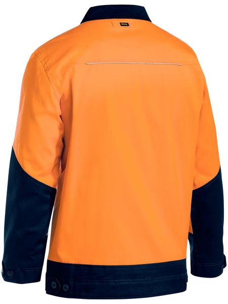Bisley Hi Vis Drill Jacket with Liquid Repellent Finish (BISBJ6917)