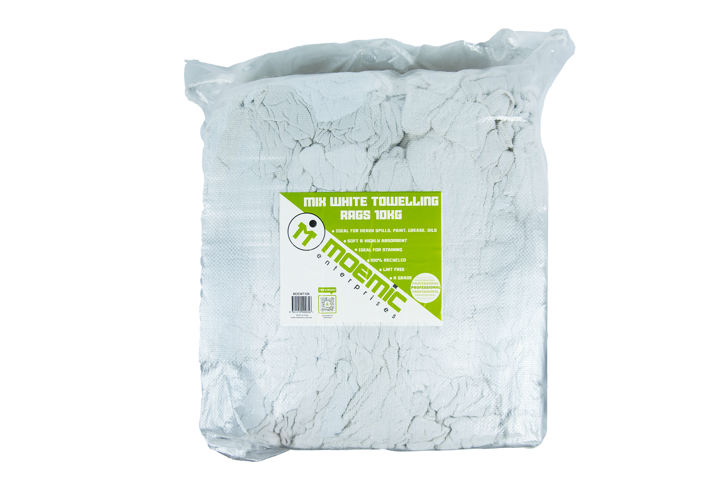 Moemic Mixed White Towel Cotton Rags 10kg