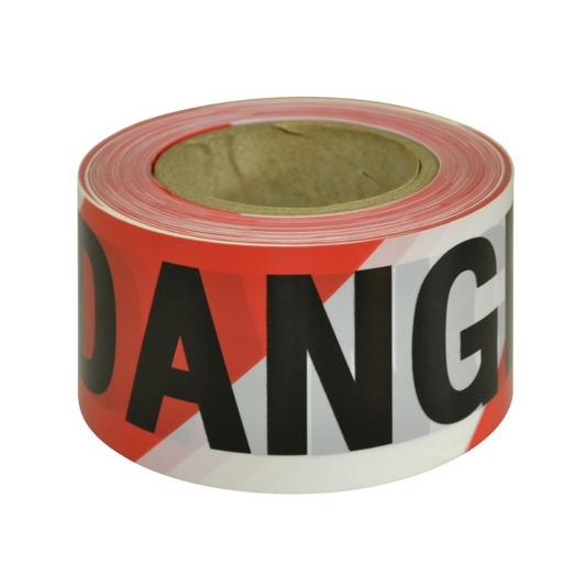 Maxisafe Danger Barricade Tape Red/White (MAXBTD711)