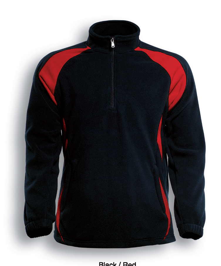 Bocini Unisex 1/2 Zip Sports Pull Over Fleece Jacket (BOCCJ1050)