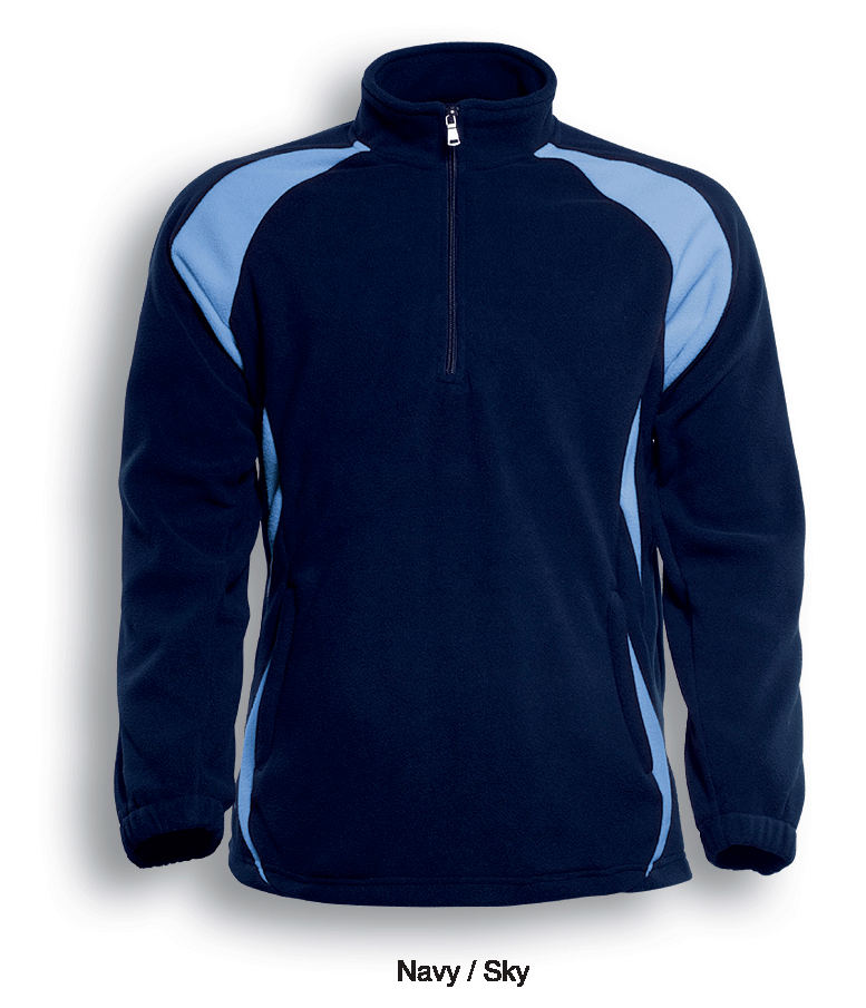 Bocini Unisex 1/2 Zip Sports Pull Over Fleece Jacket (BOCCJ1050)
