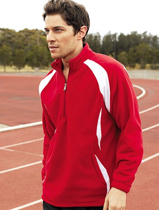 Bocini Unisex 1/2 Zip Sports Pull Over Fleece Jacket (BOCCJ1050)