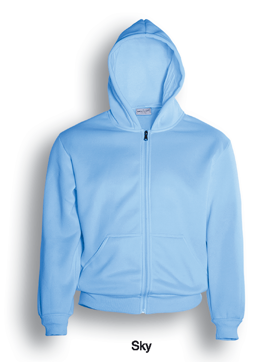 Bocini Unisex Full Zip Fleece Hoodie (Additional Colours) (BOCCJ1062)