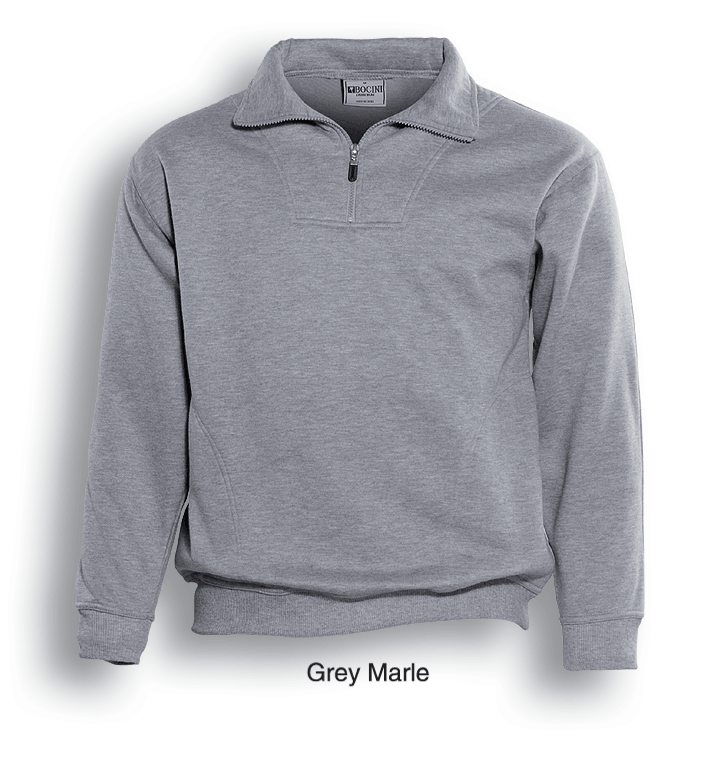 Bocini Unisex 1/2 Zip Fleece with Pocket (BOCCJ817)