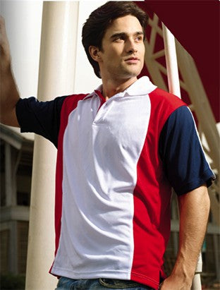 Bocini Unisex Breezeway Three Tone Polo Short Sleeve (BOCCP0670)