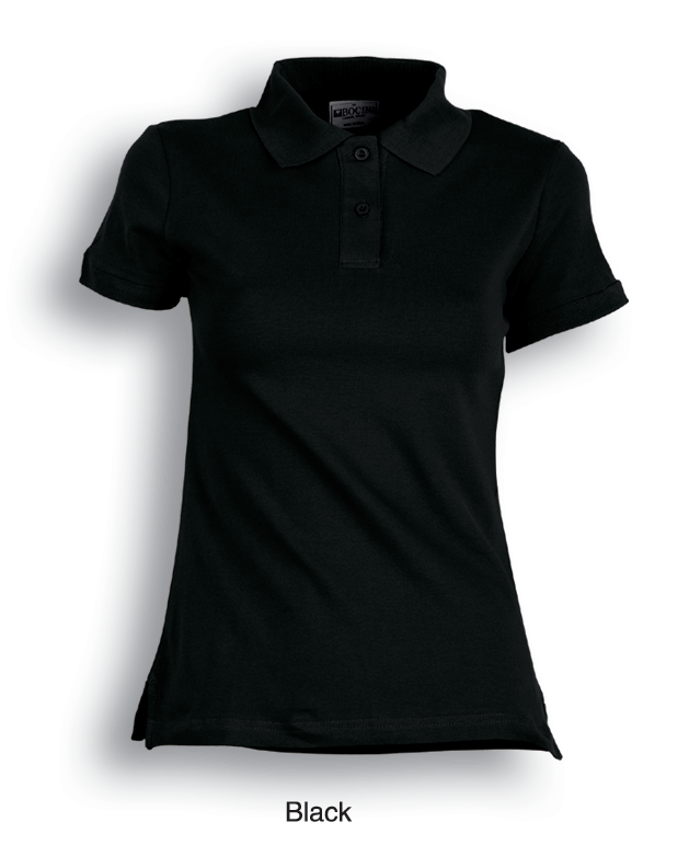 Bocini Ladies Pique Knit Fitted Cotton/Spandex Polo Short Sleeve (BOCCP0756)