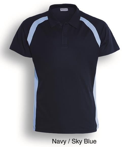 Bocini Team Essentials Contrast Panel Polo Short Sleeve (BOCCP0919)