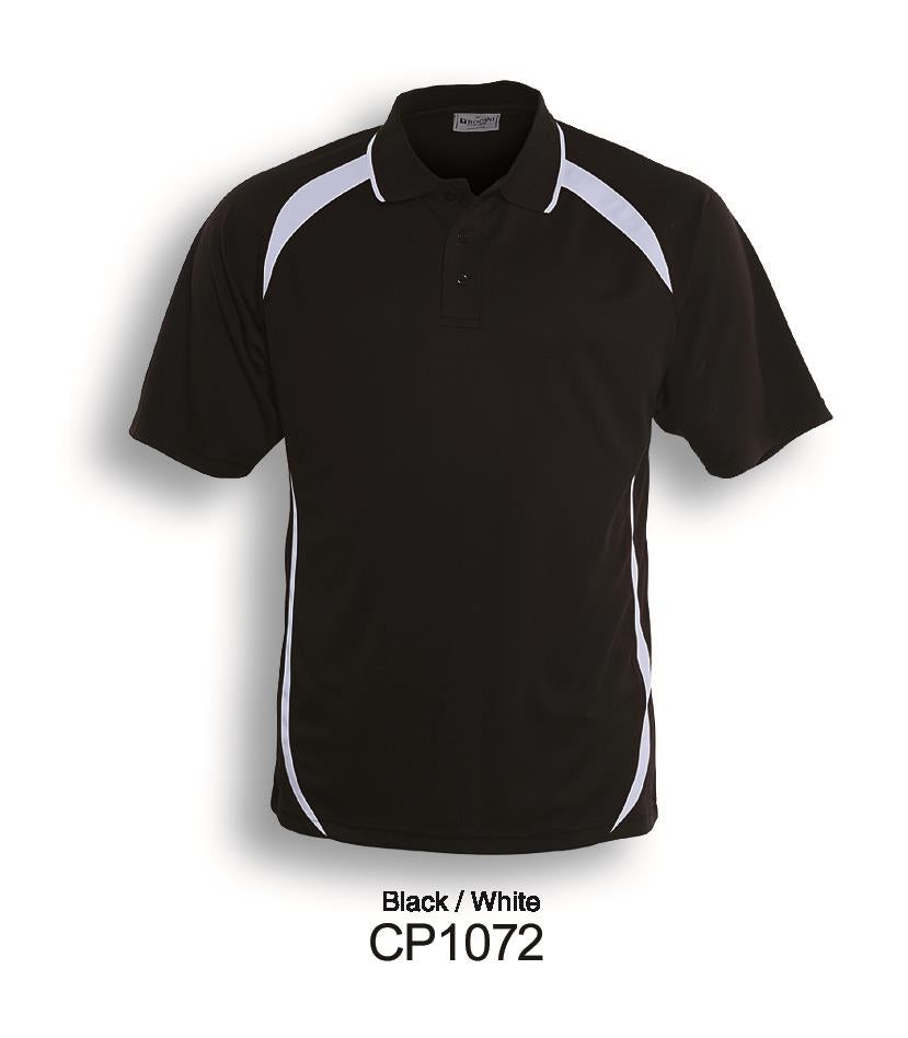 Bocini Unisex Contrast Contour Polo Short Sleeve (BOCCP1072)