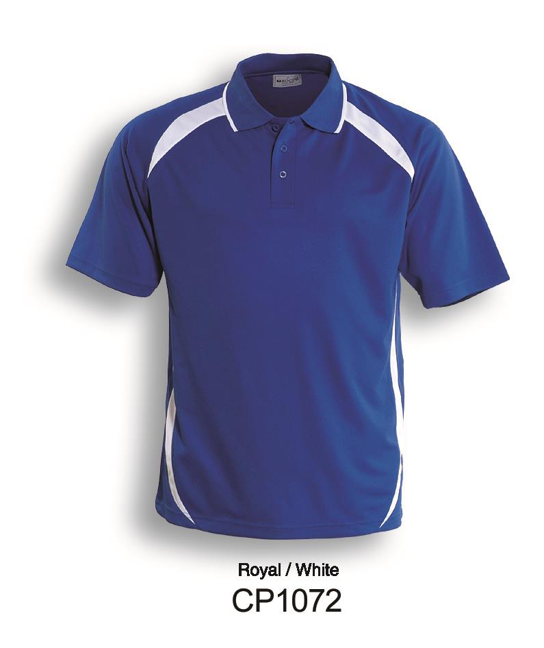 Bocini Unisex Contrast Contour Polo Short Sleeve (BOCCP1072)