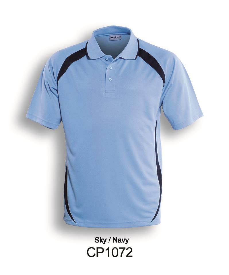 Bocini Unisex Contrast Contour Polo Short Sleeve (BOCCP1072)