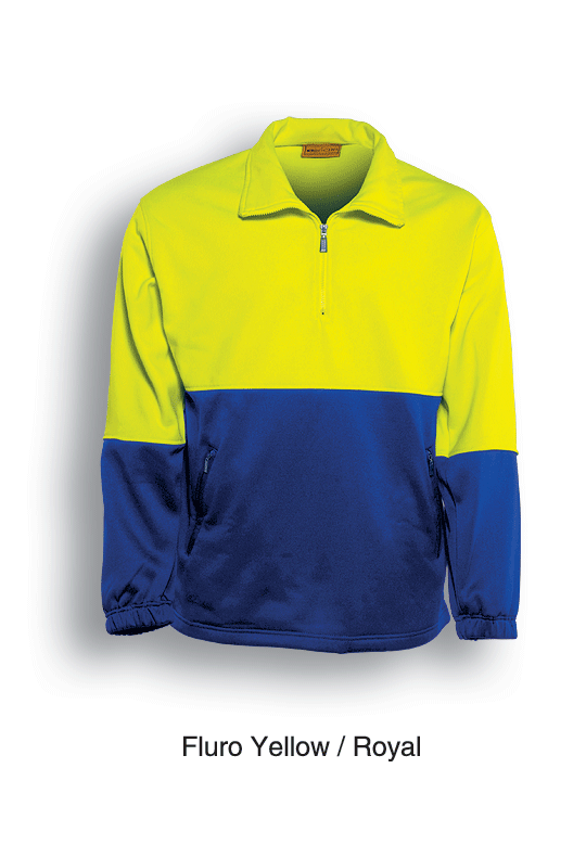Bocini Hi Vis Unisex 1/2 Zip Safety Fleece Jumper (BOCSJ0411)