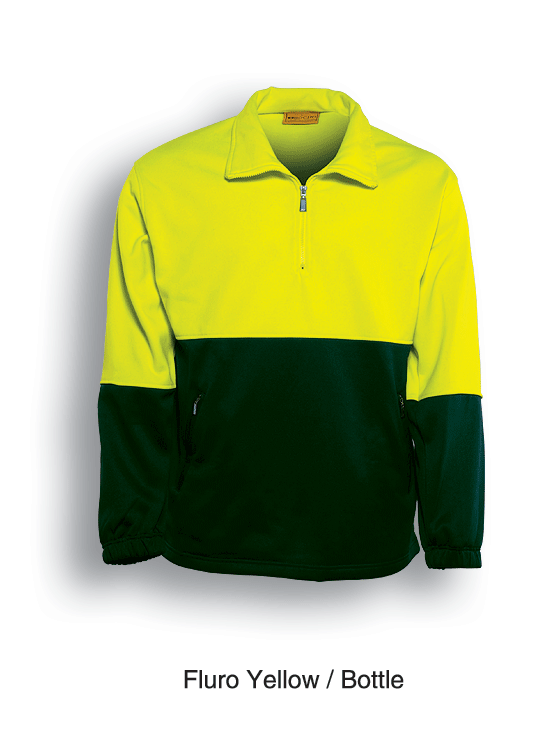 Bocini Hi Vis Unisex 1/2 Zip Safety Fleece Jumper (BOCSJ0411)