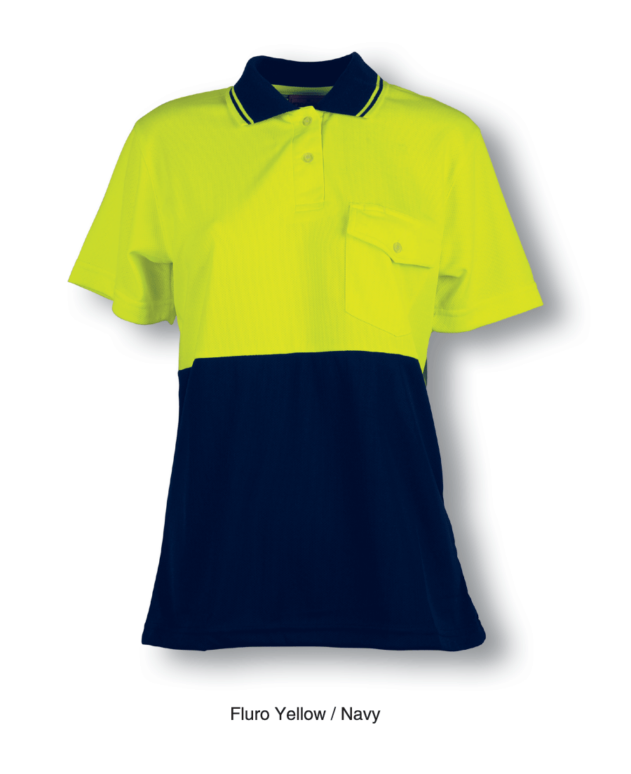 Bocini Ladies Hi Vis Safety Polo Short Sleeve (BOCSP0692)