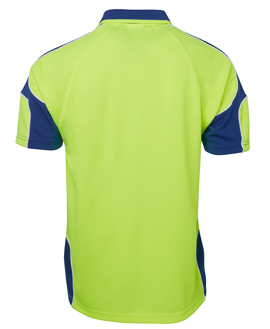JB's Hi Vis Arm Panel Polo Short Sleeve (JBS6AP4S) - Best Buy Trade Supplies
