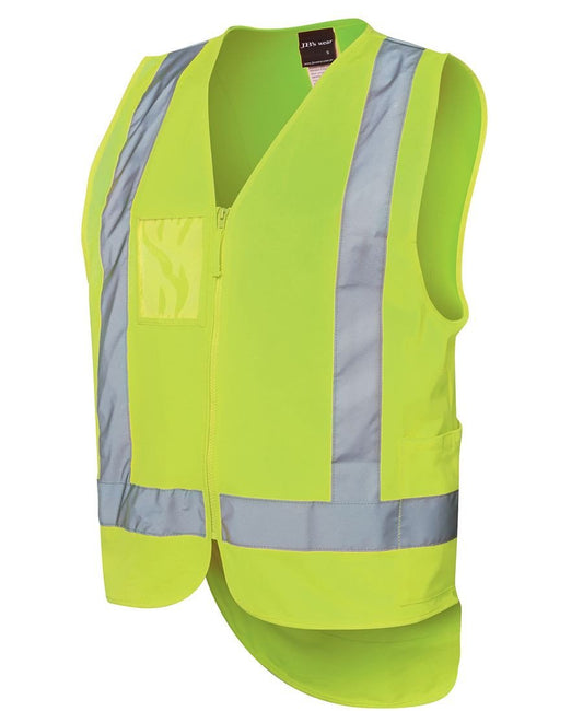 JB's Hi Vis Zip Drop Tail H Pattern (D+N) Vest - Hi Vis Clothing - Best Buy Trade Supplies Direct to Trade
