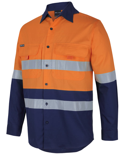 JB's Hi Vis (D+N) 150G Ripstop Fishing Shirt Long Sleeve (JBS6DNRL)