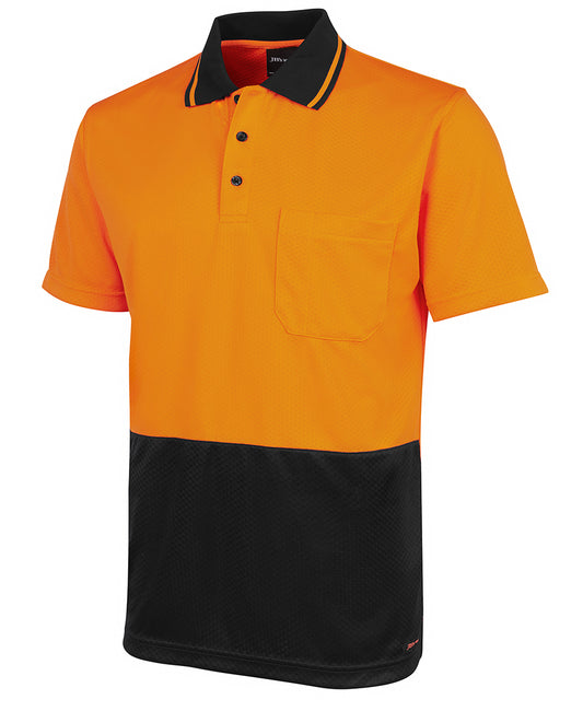 JB's Hi Vis Jacquard Non Cuff Polo Short Sleeve (JBS6HJNC)