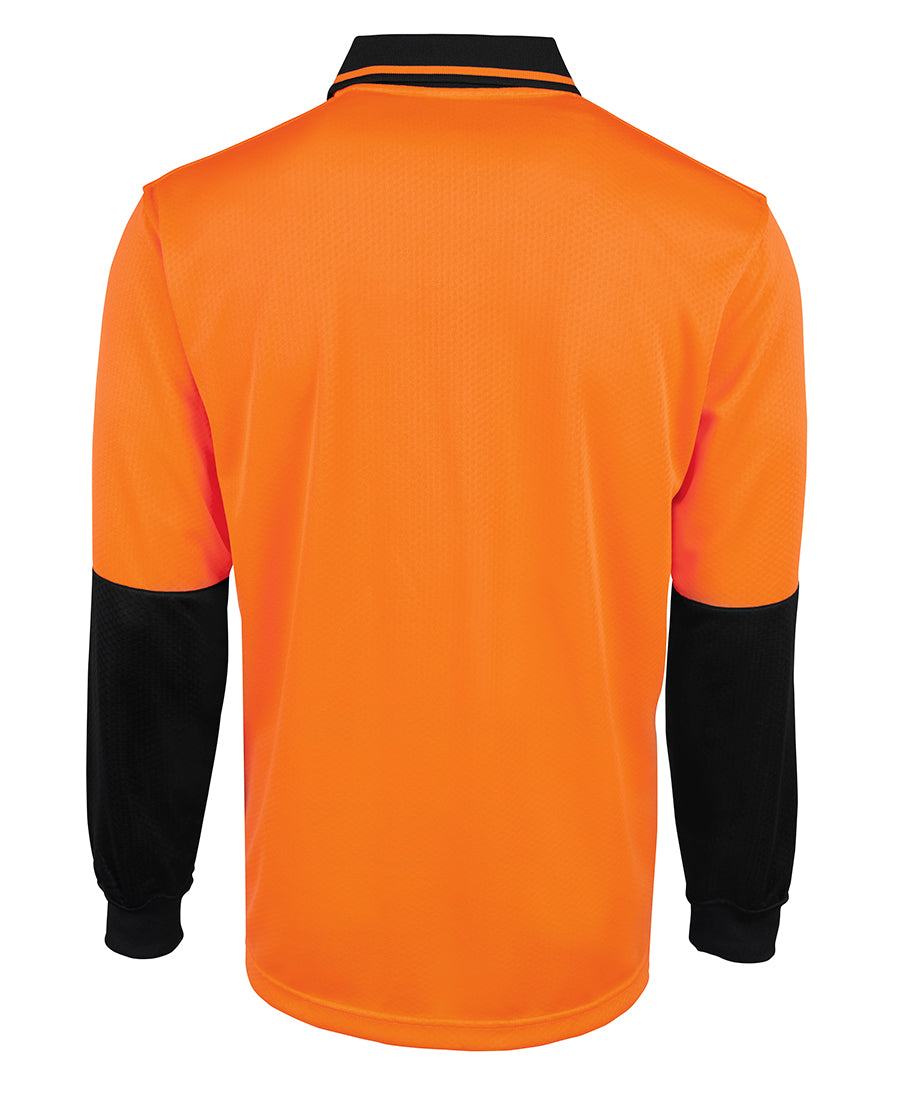 JB's Hi Vis Jacquard Non Cuff Polo Long Sleeve (JBS6HJNL)