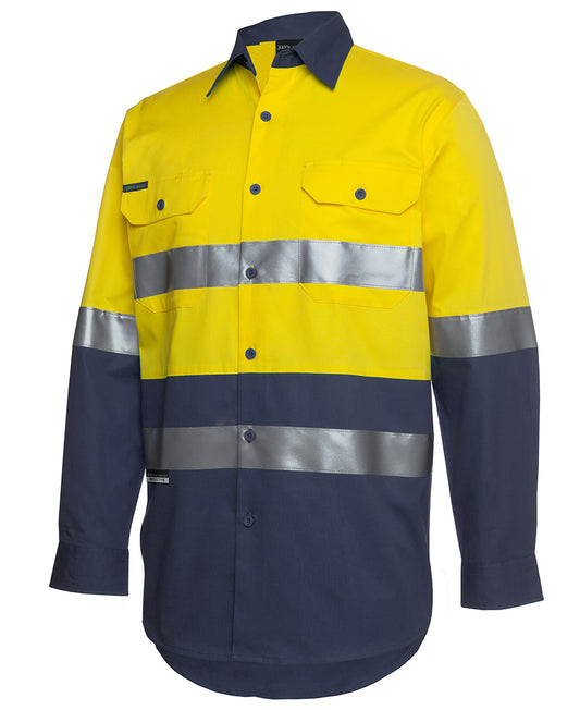 JB's Hi Vis (D+N) 190G Shirt Long Sleeve (JBS6HLS)