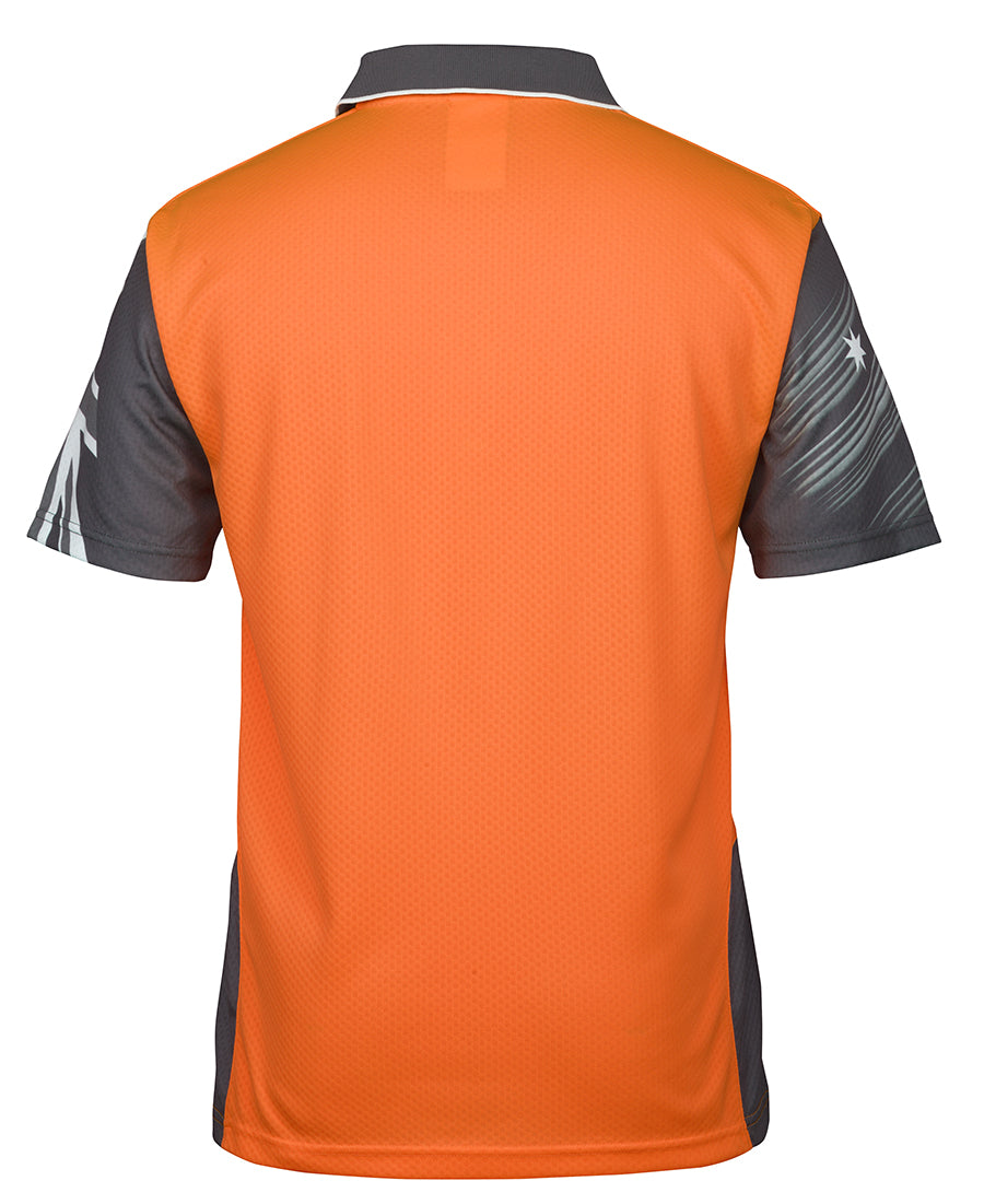 JB's Hi Vis Southern Cross Polo Short Sleeve (JBS6HSC) - Best Buy Trade Supplies
