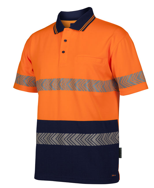JB's Hi Vis Segmented Tape Polo Short Sleeve (JBS6HSST)
