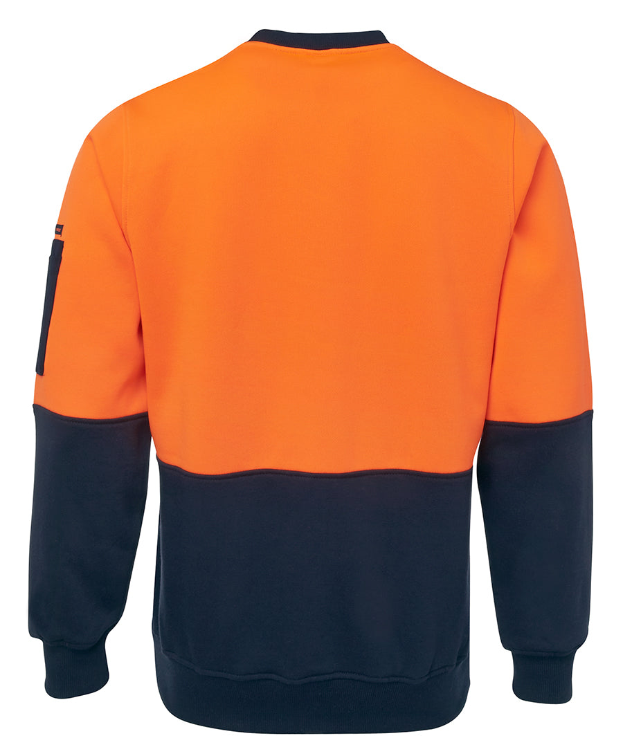 JB's Hi Vis Fleecy Crew (JBS6HVCN) - Best Buy Trade Supplies