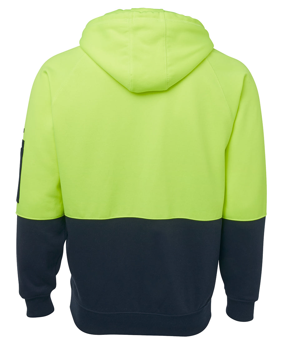 JB's Hi Vis Full Zip Fleecy Hoodie (JBS6HVH) - Best Buy Trade Supplies