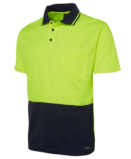 JB's Hi Vis Non Cuff Traditional Polo Short Sleeve (Additional Colours) (JBS6HVNC)