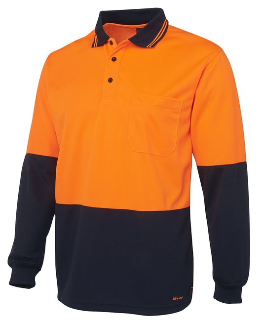 JB's Hi Vis Traditional Polo Long Sleeve (JBS6HVPL)