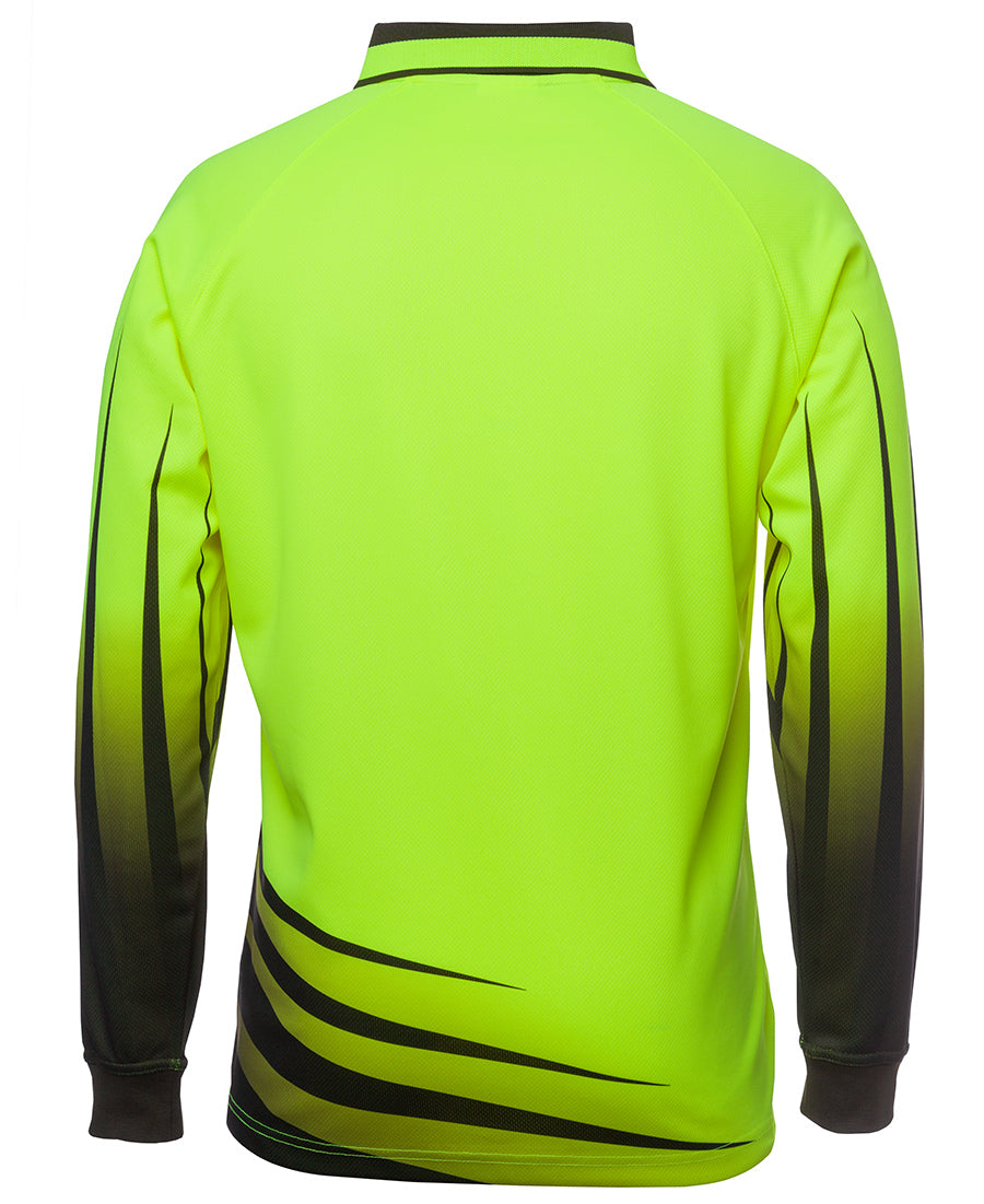 JB's Hi Vis Rippa Sub Polo Long Sleeve (JBS6HVRL) - Best Buy Trade Supplies