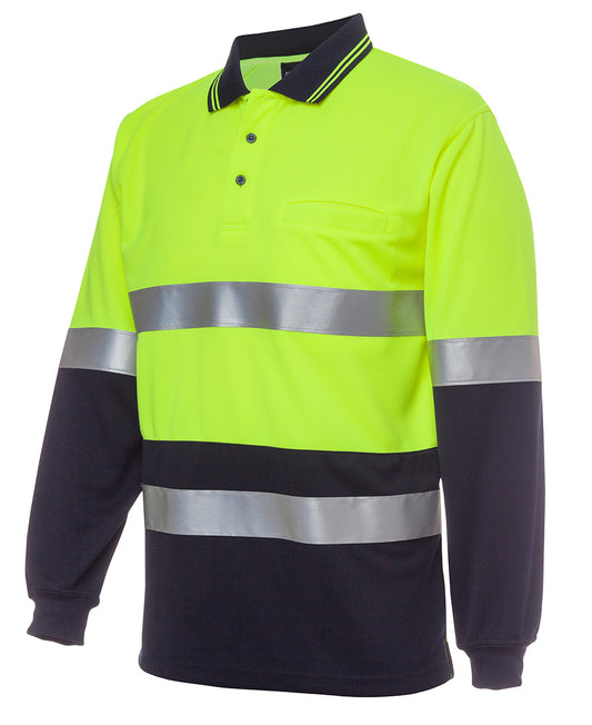 JB's Hi Vis (D+N) Traditional Polo Long Sleeve (JBS6HVSL)