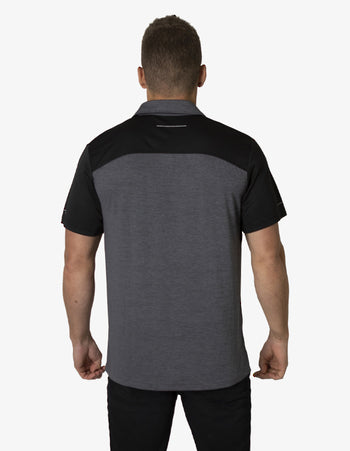 Black Kanvas Soft Touch Shoulder Panel Polo (BKP401)
