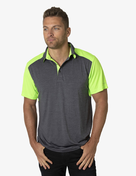 Black Kanvas Soft Touch Shoulder Panel Polo (BKP401)