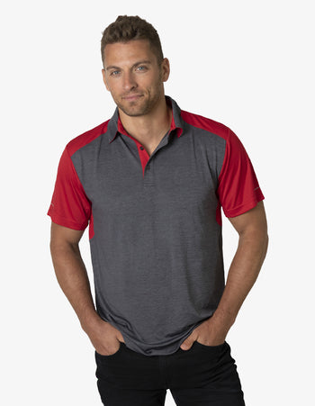 Black Kanvas Soft Touch Shoulder Panel Polo (BKP401)